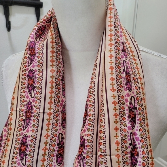 Vintage Echo Silk Rectangle Scarf Japan - Picture 14 of 15